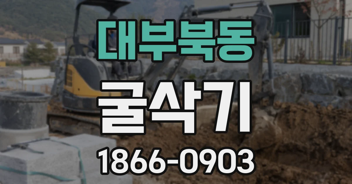 대부북동 굴삭기