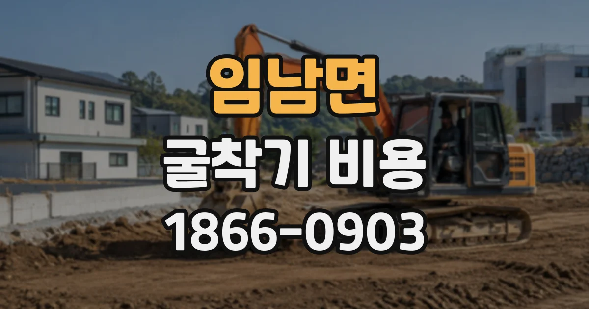임남면 굴착기비용