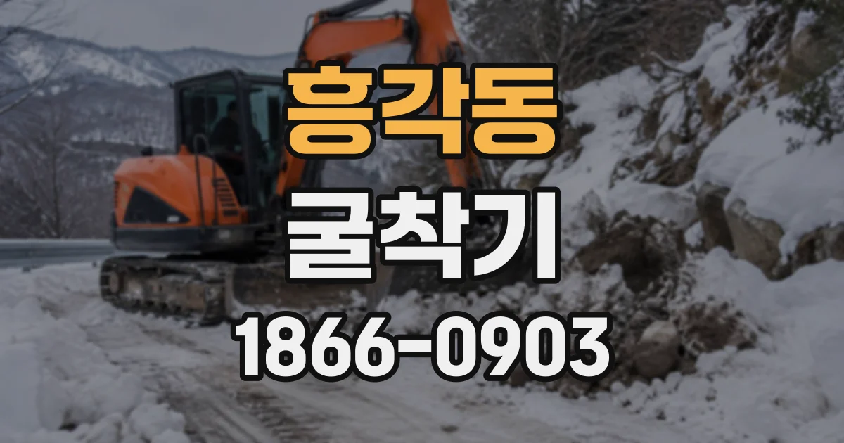 흥각동 굴착기