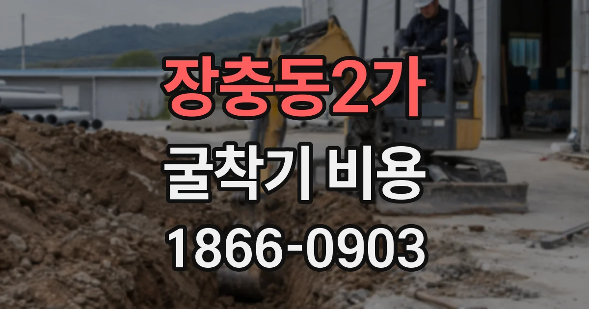 장충동2가 굴착기 비용