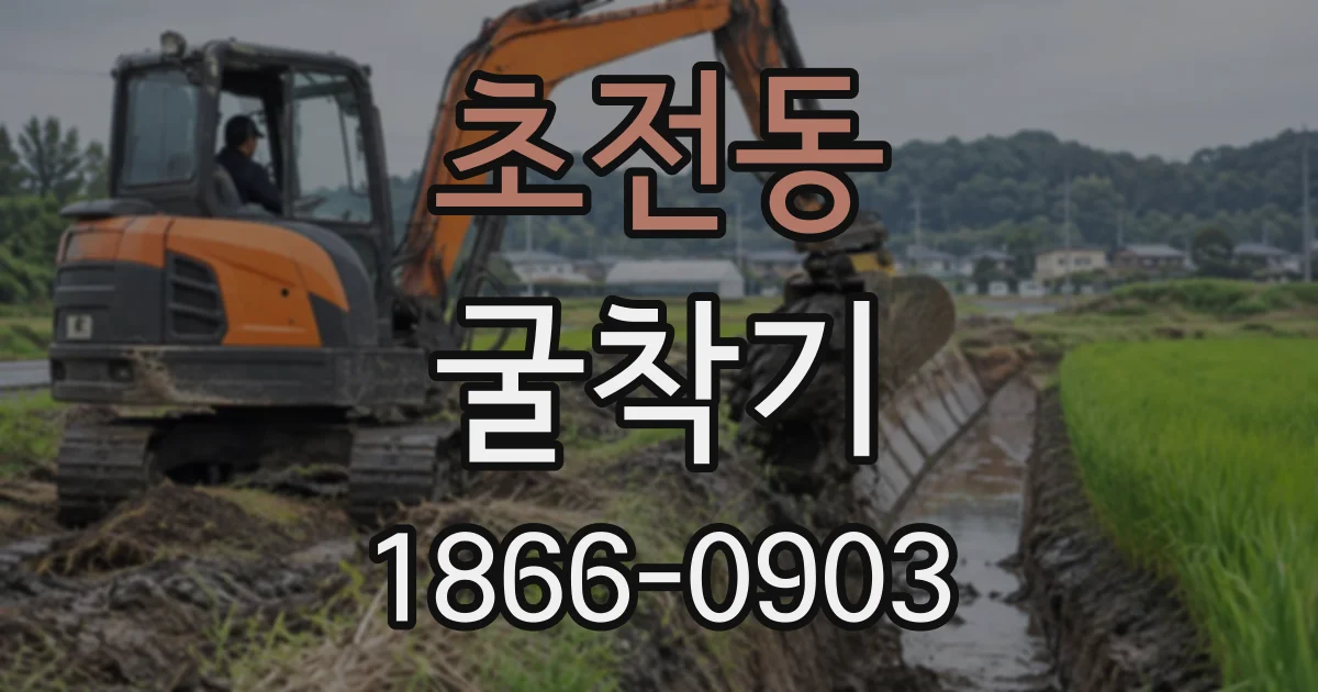초전동 굴착기