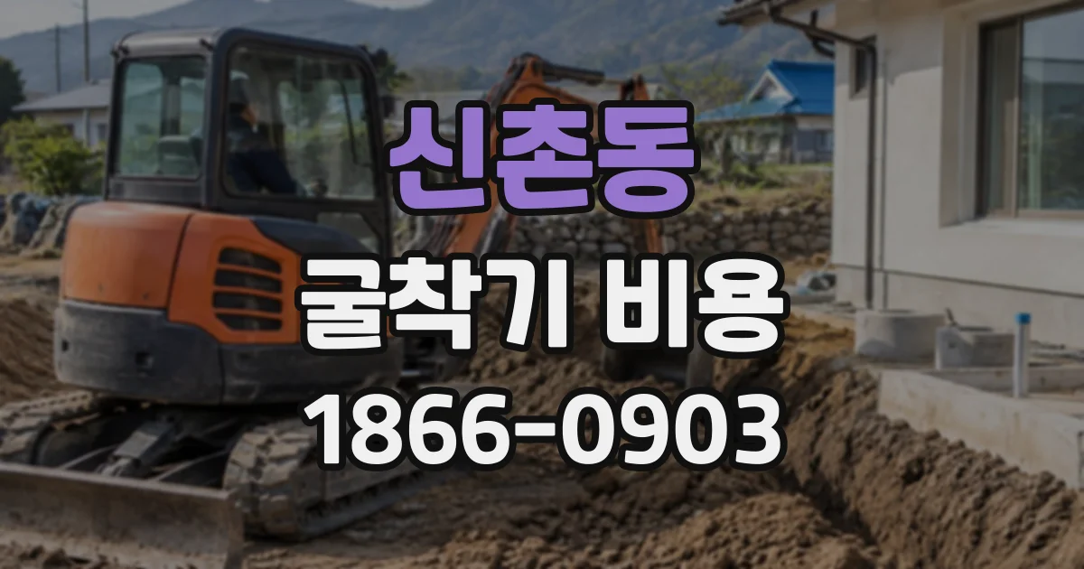 신촌동 굴착기비용