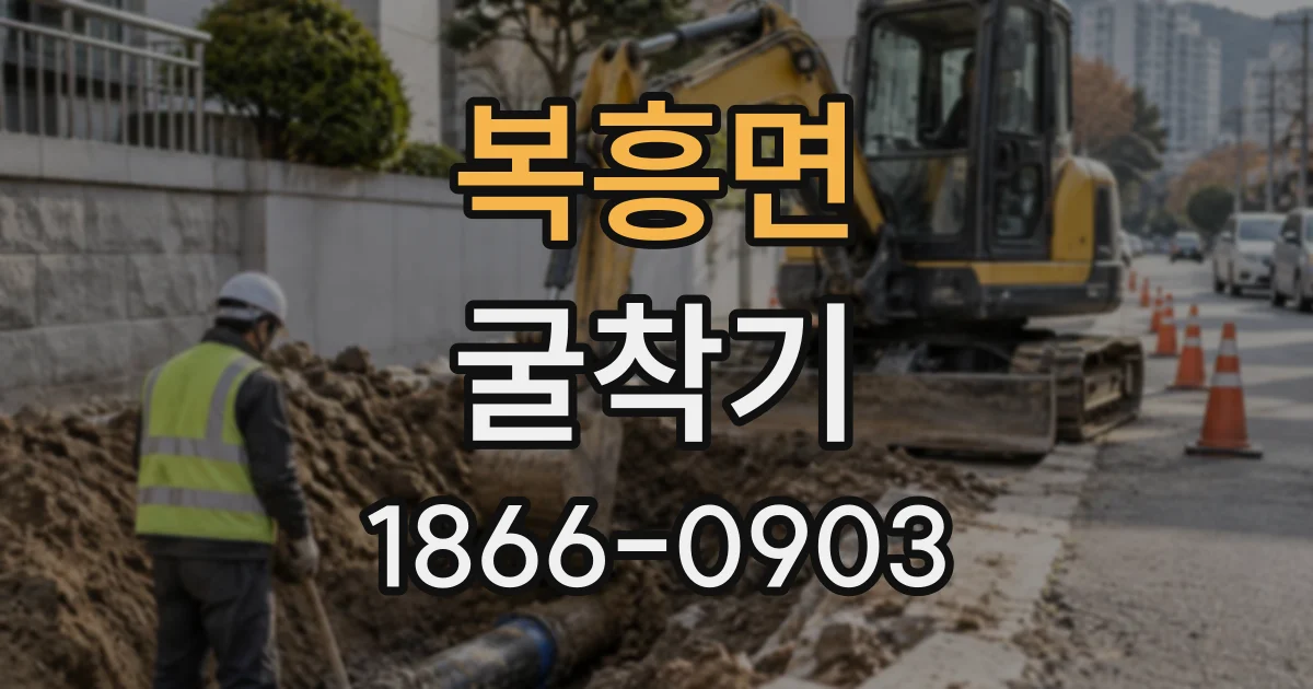 복흥면 굴착기