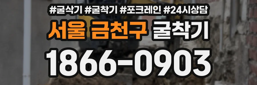 서울 금천구 굴착기