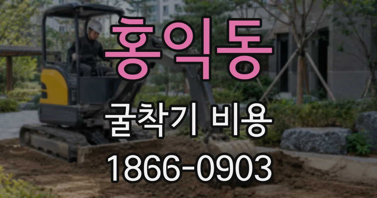 홍익동 굴착기 비용