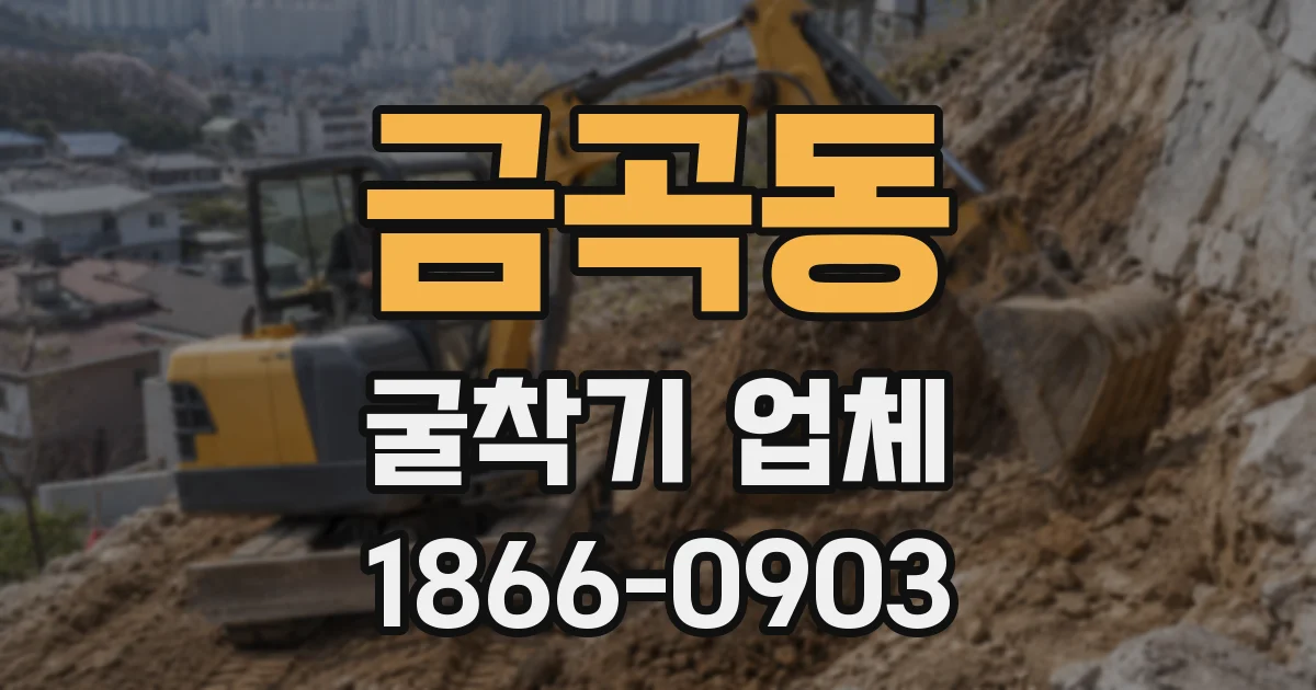 금곡동 굴착기 업체