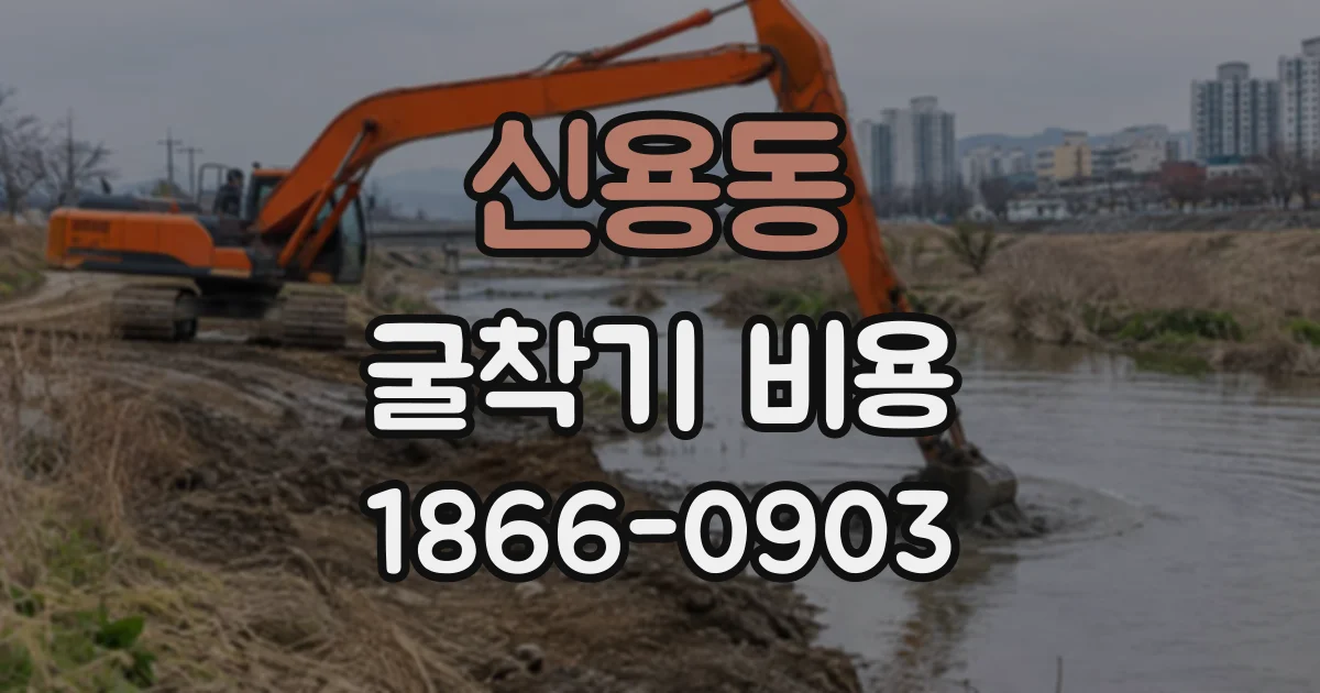 신용동 굴착기비용