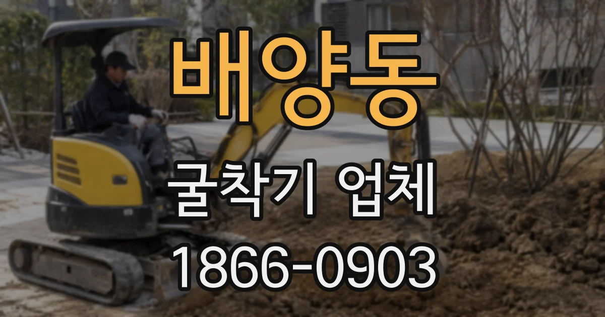 배양동 굴착기 업체