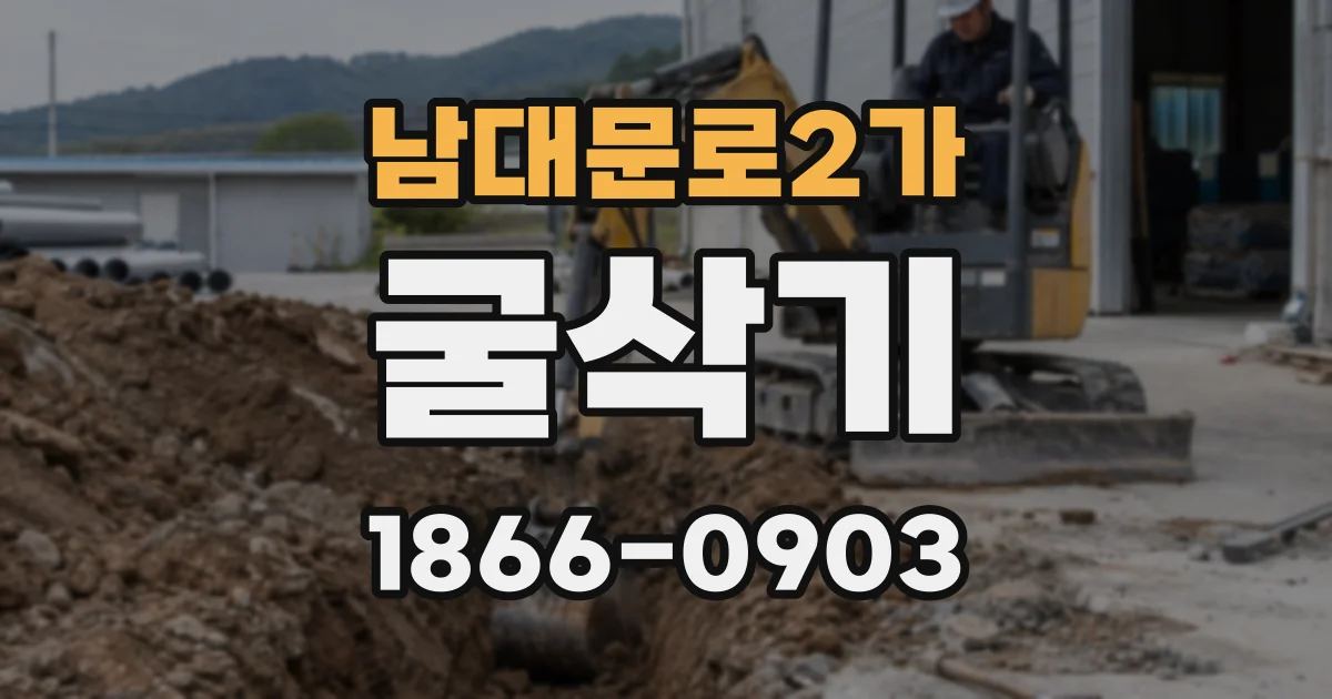 남대문로2가 굴삭기
