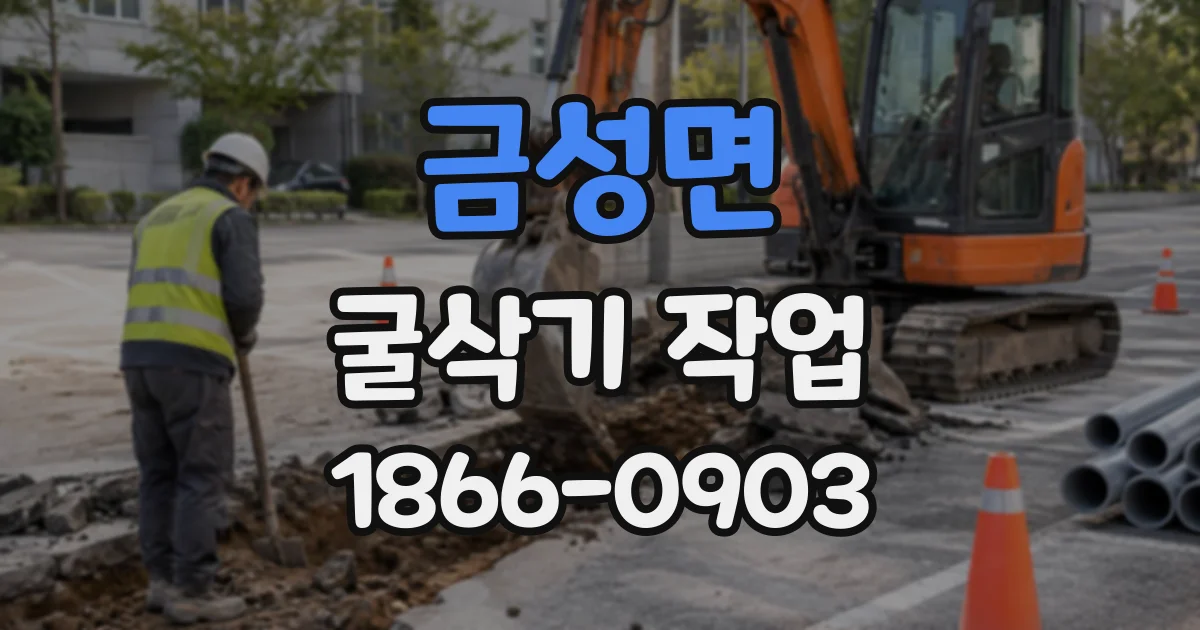 금성면 굴삭기작업