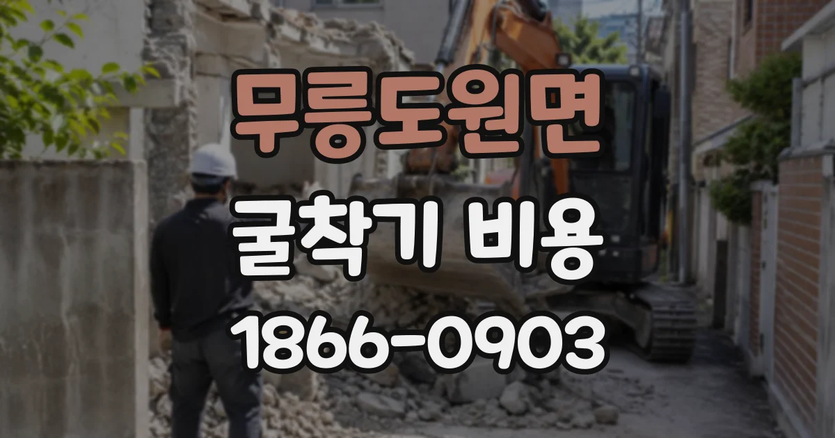 무릉도원면 굴착기비용