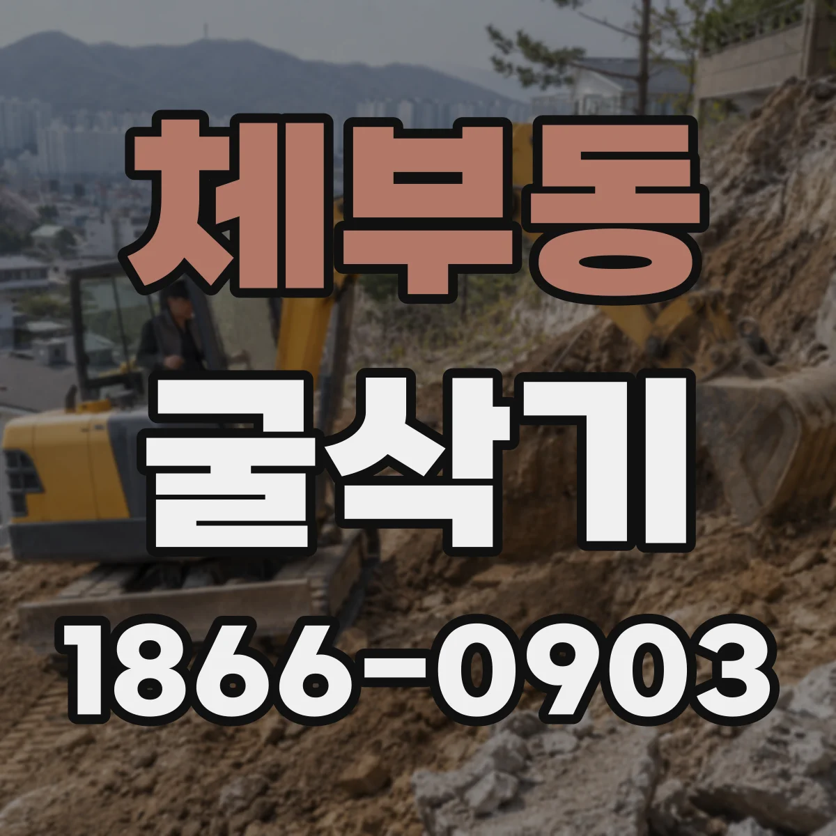 체부동 굴삭기