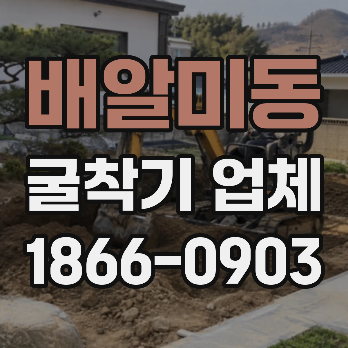 배알미동 굴착기 업체