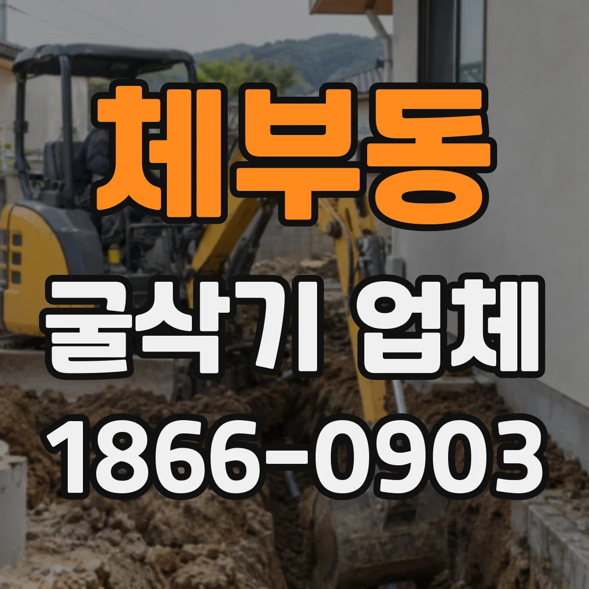 체부동 굴삭기 업체