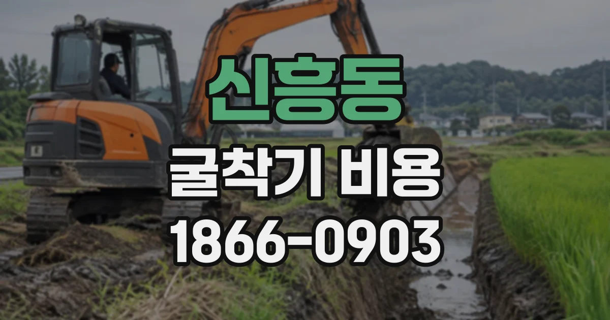 신흥동 굴착기비용