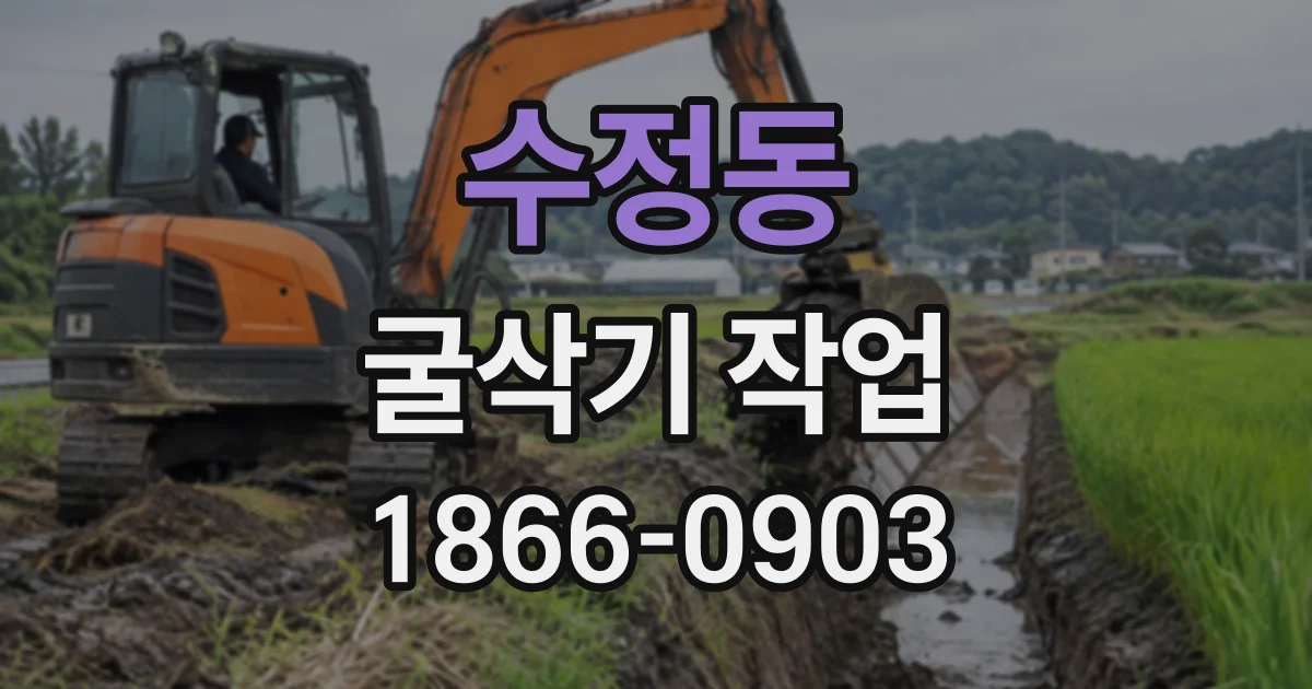 수정동 굴삭기작업