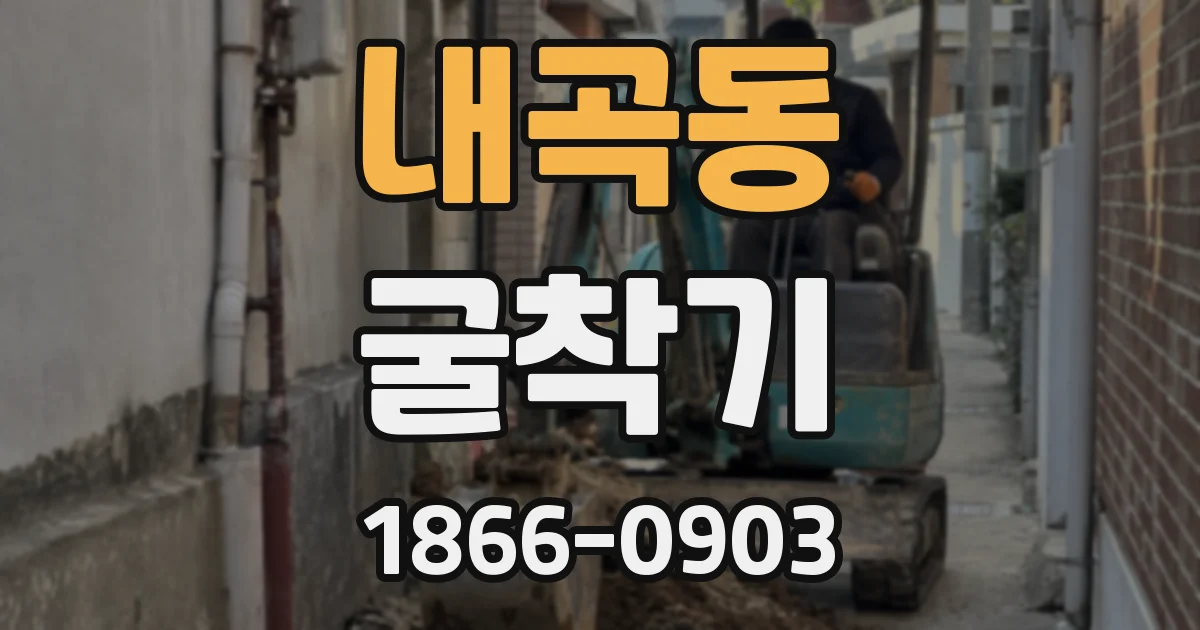내곡동 굴착기