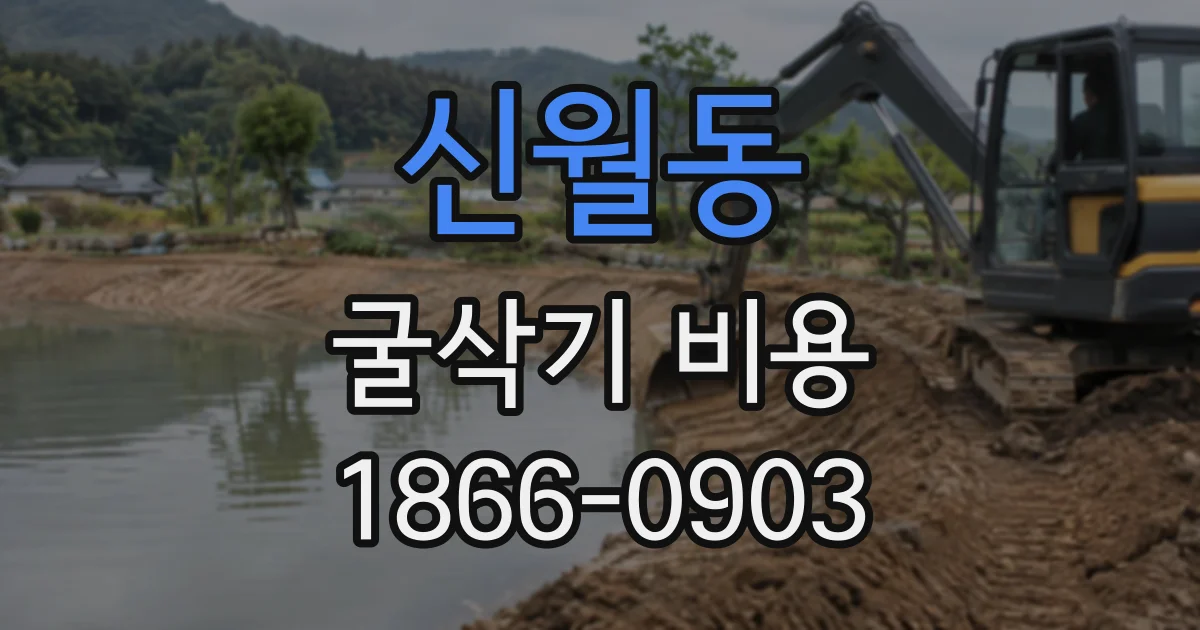 신월동 굴삭기비용