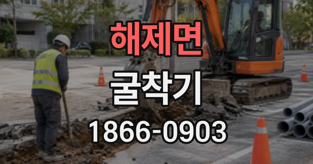 해제면 굴착기