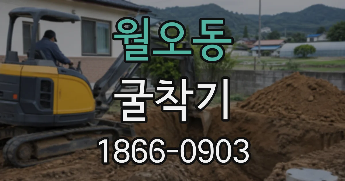 월오동 굴착기