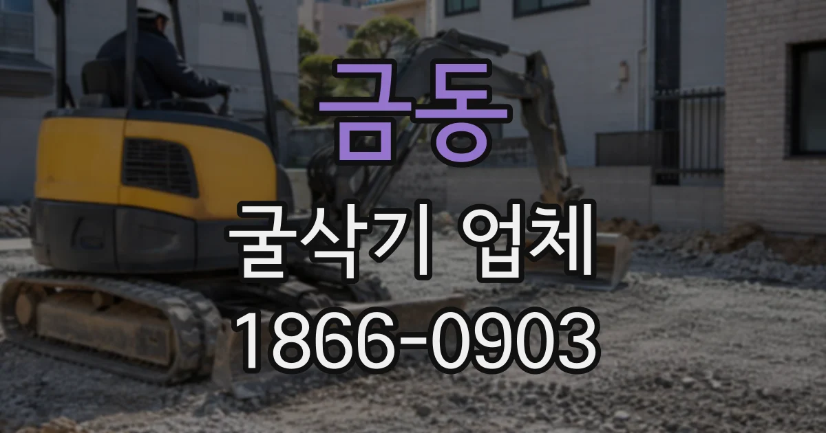 금동 굴삭기업체