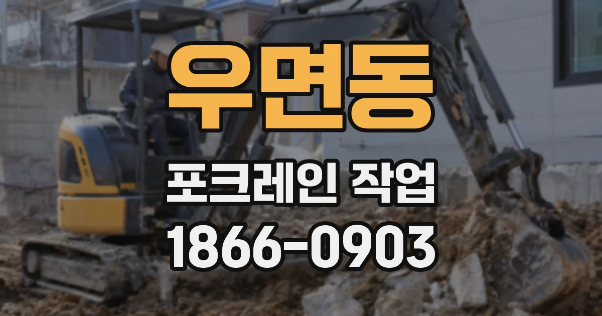 우면동 포크레인 작업