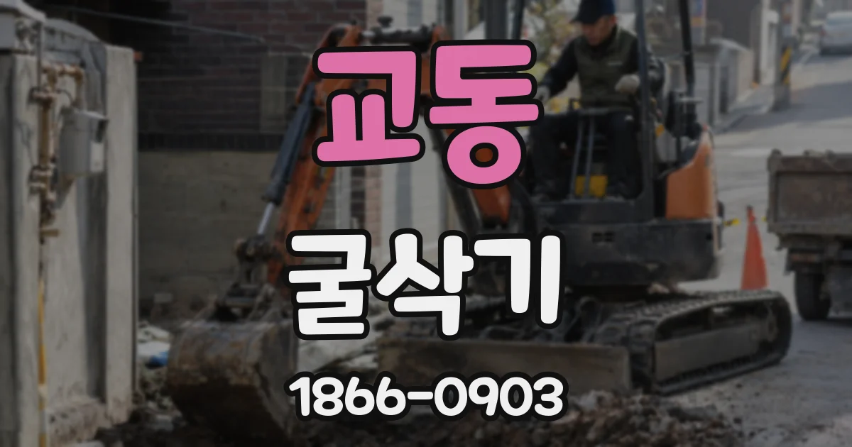 교동 굴삭기