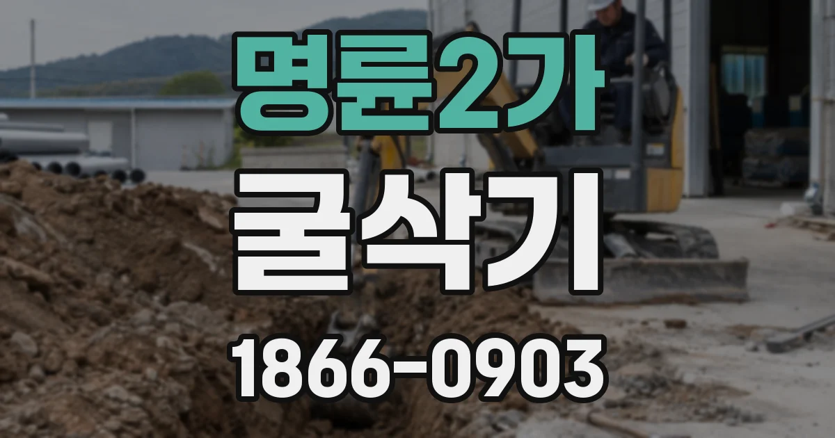 명륜2가 굴삭기