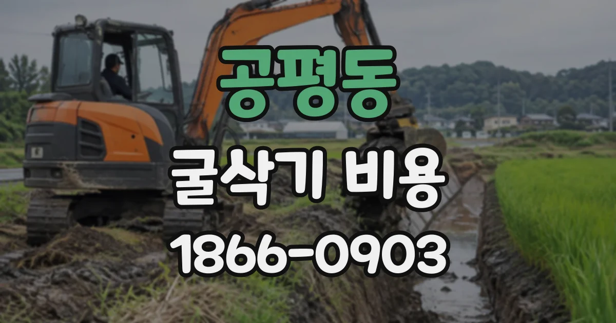 공평동 굴삭기비용