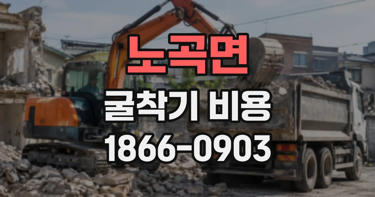 노곡면 굴착기비용
