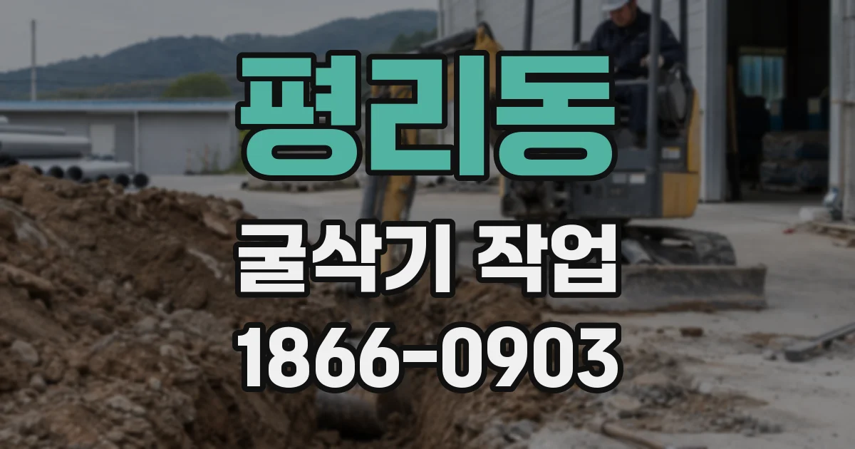 평리동 굴삭기 작업