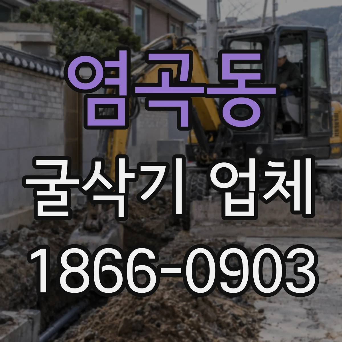 염곡동 굴삭기 업체