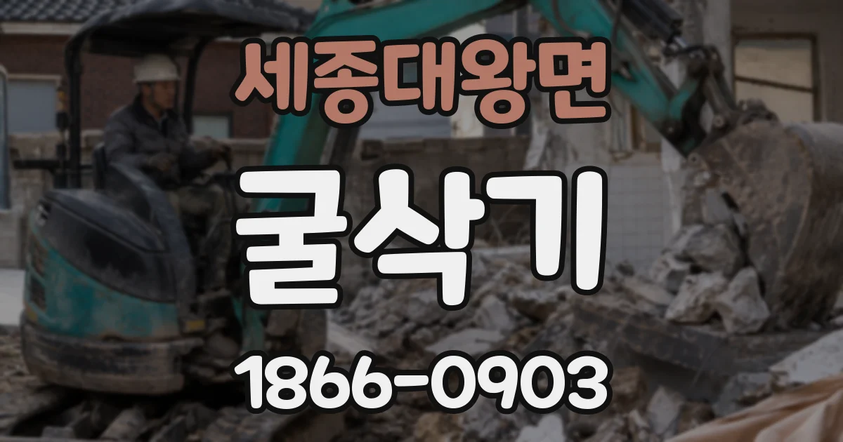 세종대왕면 굴삭기