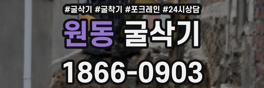 원동 굴삭기