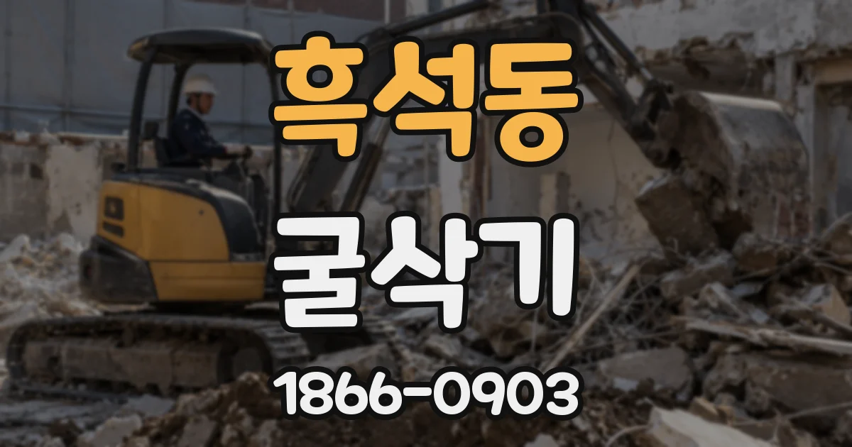 흑석동 굴삭기