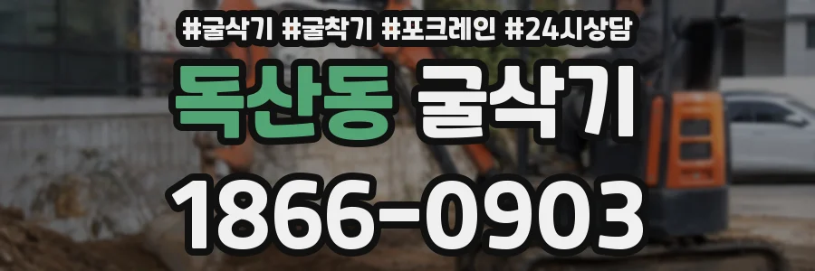 독산동 굴삭기