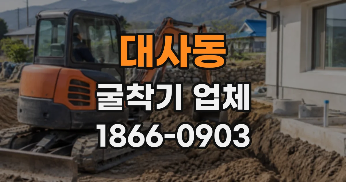 대사동 굴착기업체