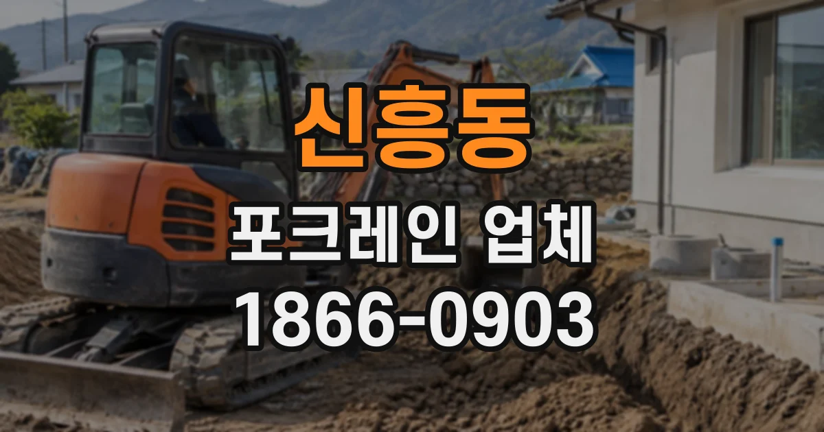 신흥동 포크레인업체