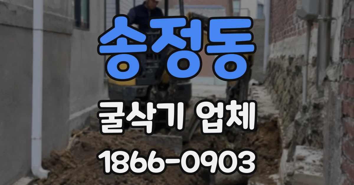 송정동 굴삭기 업체