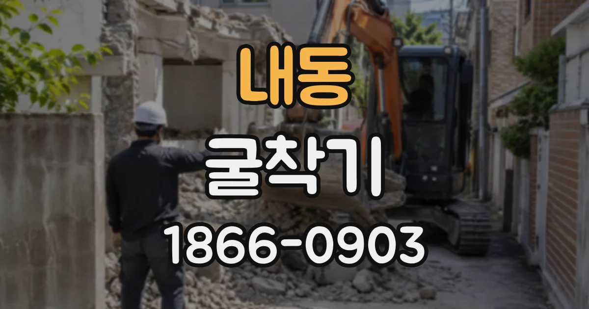 내동 굴착기