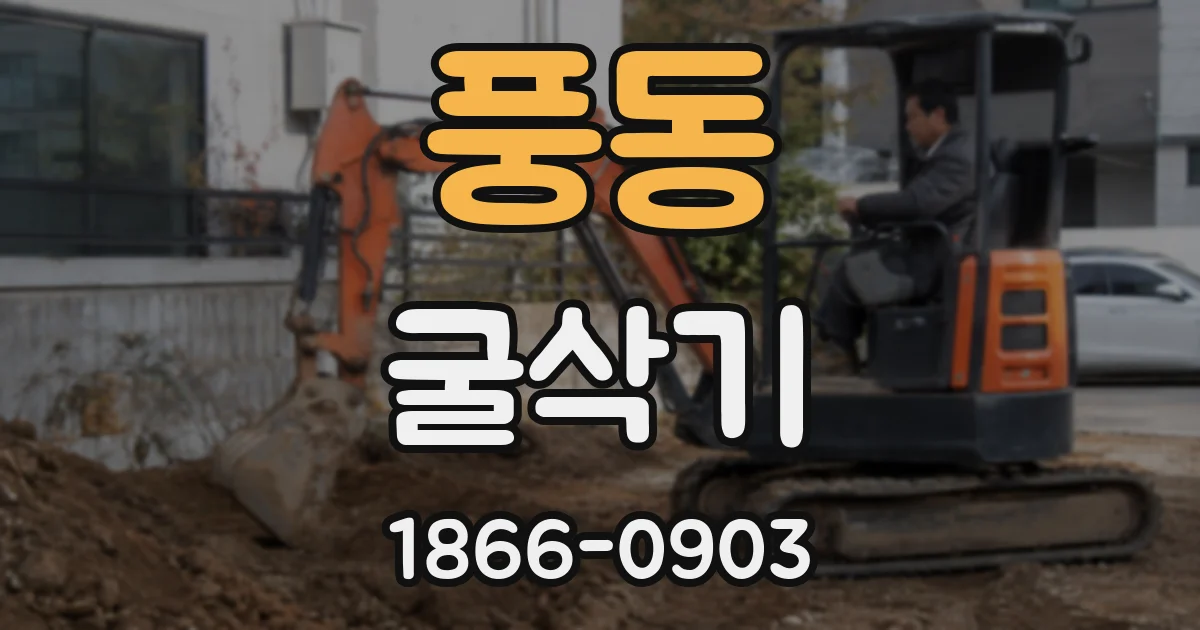 풍동 굴삭기