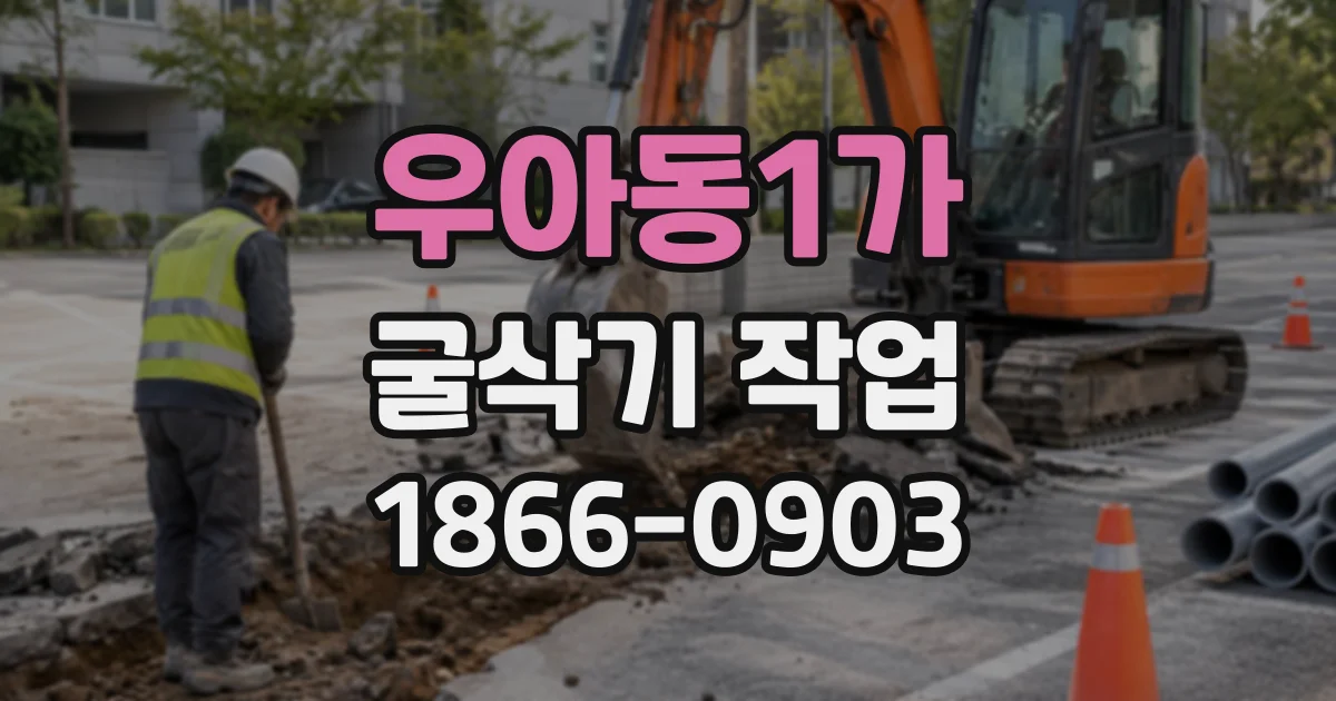 우아동1가 굴삭기작업