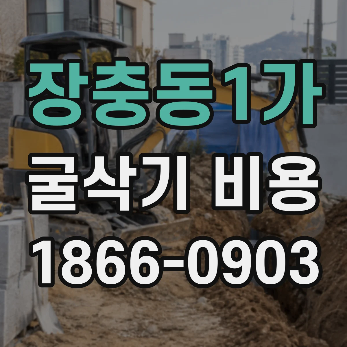 장충동1가 굴삭기 비용
