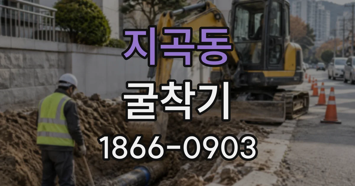 지곡동 굴착기