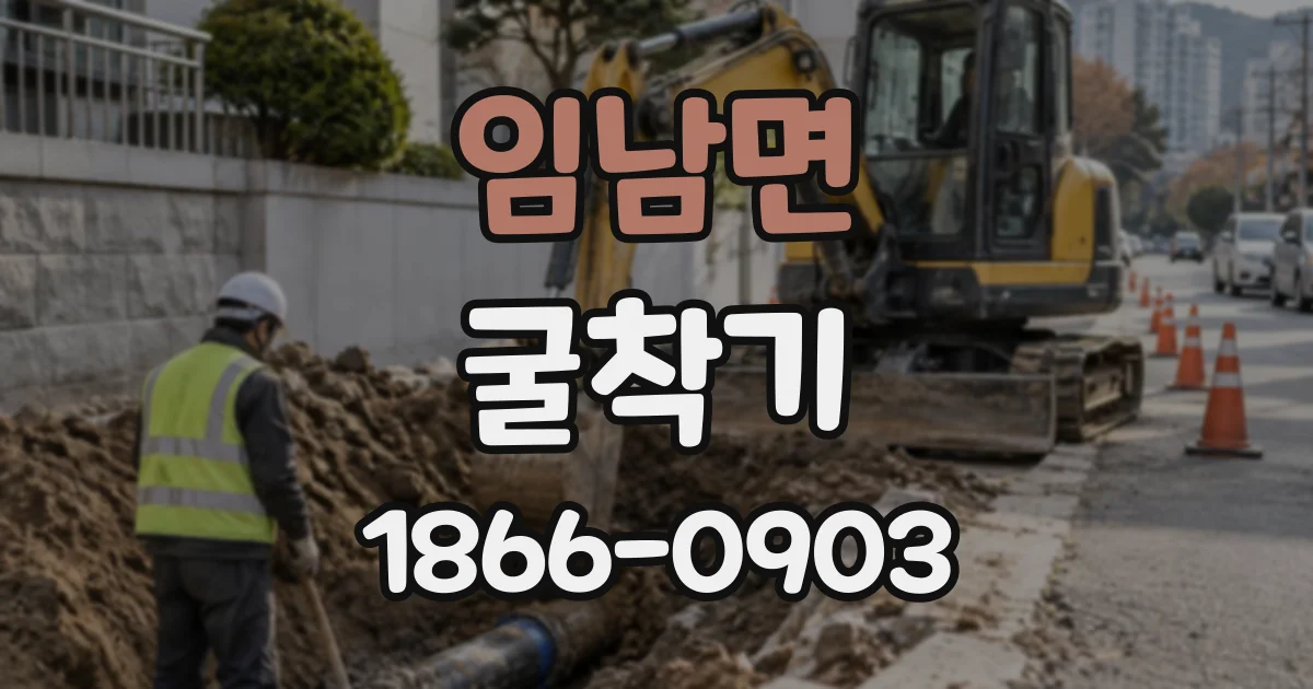 임남면 굴착기