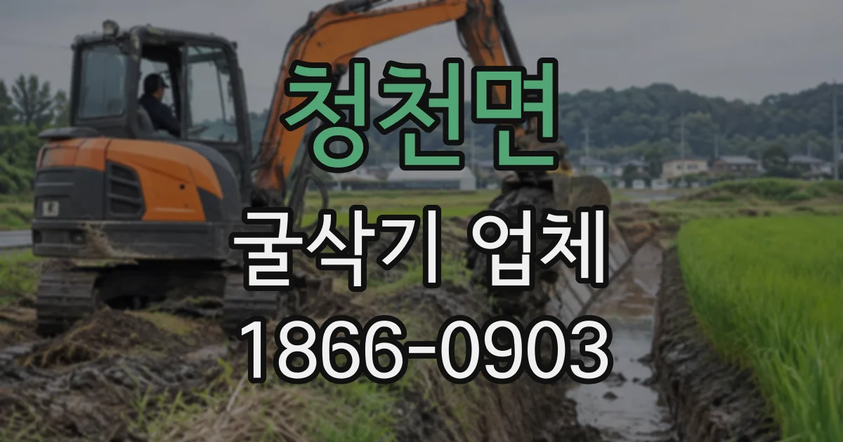 청천면 굴삭기업체