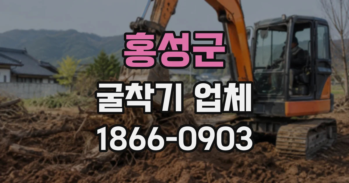 홍성군 굴착기업체