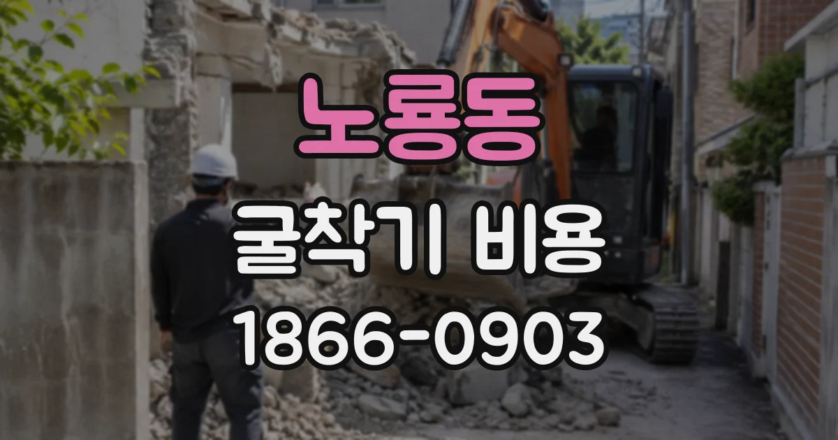 노룡동 굴착기비용