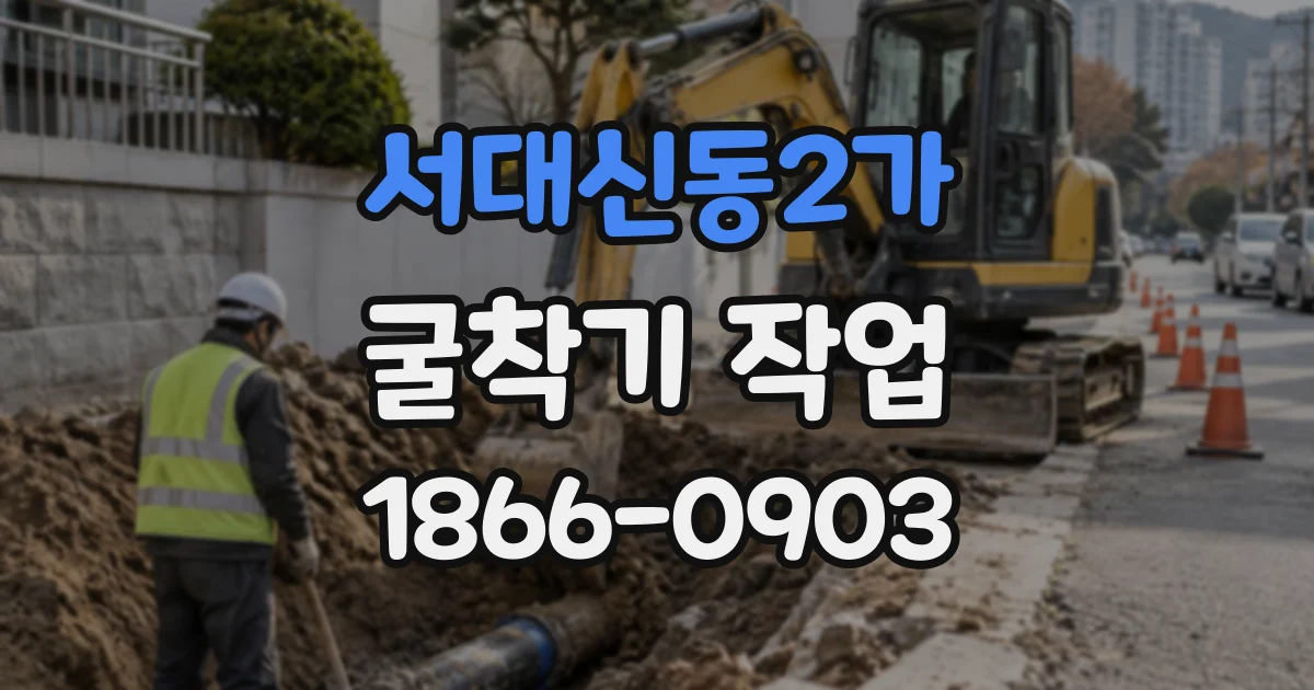 서대신동2가 굴착기작업