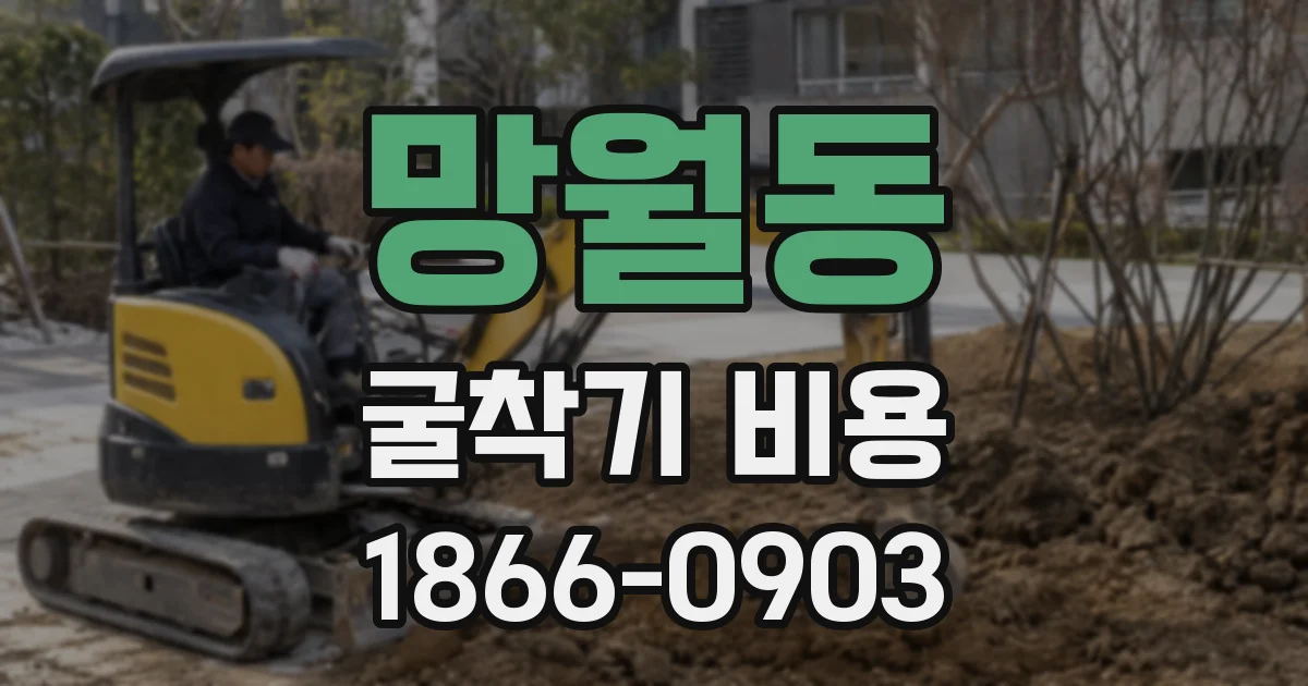 망월동 굴착기 비용